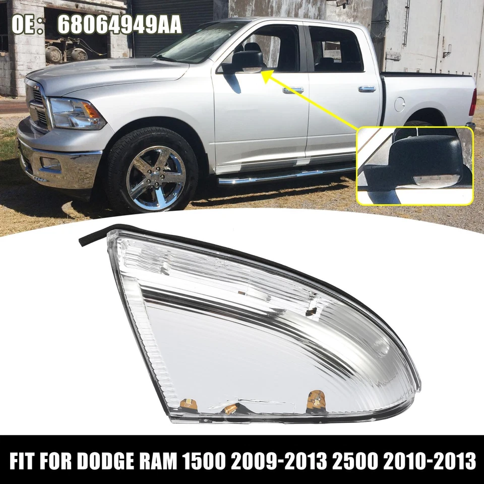 Lámpara de luz de señal de giro del espejo del conductor para Dodge para Ram 1500 09-14 2500 10-14 Foto 1 de 4