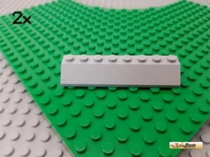 LEGO® 2Stk Dachstein / Schrägstein 2x8 45° neu-hellgrau 4445 - Bild 1 von 1