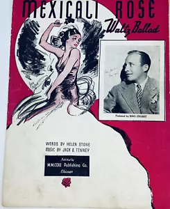 Sheet Music Mexicali Rose Helen Stone & Jack B Tenney Vintage 1923 Bing Crosby - Picture 1 of 2