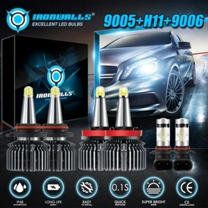 Kit combinado de 6 faros LED + bombillas antiniebla blancas para Lexus IS250 IS350 2006-2010 - Imagen 1 de 12