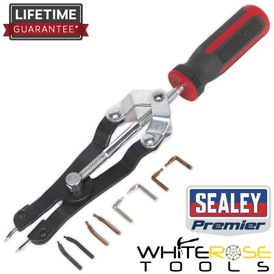 Sealey Circlip Pliers Professional Internal/External Heavy-Duty Premier Cutter - Image 1 of 2