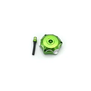 Tapón Depósito de Combustible Kawasaki - en Aluminio, Verde - Imagen 1 de 1