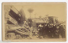 David Tyler Boston & Providence Train Wreck 1880'S-1890S  Imperial Cabinet Photo