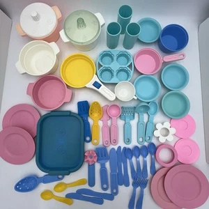 Fisher Price Fun With Food Sizzle Kochgeschirr Geschirr Utensilien Töpfe Vintage 80er 90er Posten - Bild 1 von 12