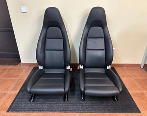 PORSCHE Carrera 911 991 718 Boxster Cayman 981 982 Sports Seats Sitze BLACK LHD - Bild 1 von 24