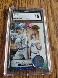 2022 Topps Gold Label Class 2 #49 RC Bobby Witt Jr. Rookie CGC Gem Mint 10 Pop 2 - Picture 1 of 3