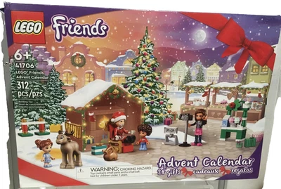 LEGO 41706 Friends Christmas Holiday Advent Calendar 312 Piece Set NEW IN BOX - Image 1 of 4