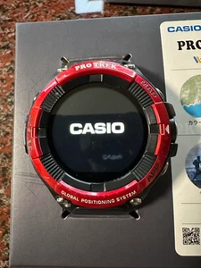 Casio PRO TREK WSD-F21HR-RD Smart Red BLUETOOTH w/Box USED JP - Picture 1 of 8