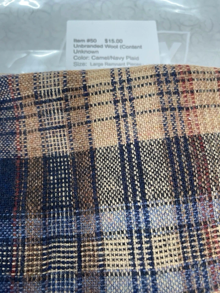 Item #50. UnbrandedWool (Wool Blend) Large Remnant Pieces - Image 1 of 1