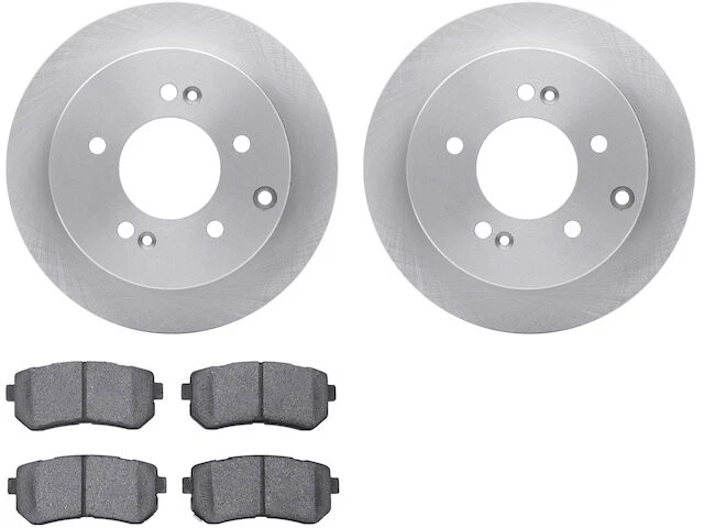 Kit de pastillas de freno trasero y rotor para Kia Forte Koup 2010-2013 2011 2012 MC197MJ Foto 1 de 1