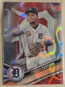 2022 Bowmans Best Cristian Santana Red Refractor 3/5 Detroit Tigers!!!! - Picture 1 of 3