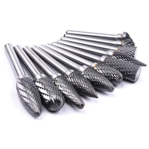 10tlg Set 6.35mm HSS Fräsen Bohrer Satz Für-Drm Werkzeug Qualität Gravieren - Bild 1 von 23