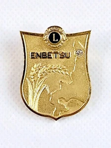 Spilla spilla Lions Club International Enbetsu vintage tono oro - Foto 1 di 6