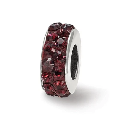 Cristales de Swarovski Doble Fila Junio Cuentas Plata Esterlina Cuentas Reflectantes Foto 1 de 4