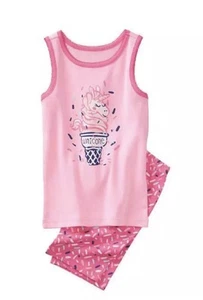 NWT Gymboree Girls Gymmies Unicorn Ice Cream Pajama Set - Picture 1 of 6