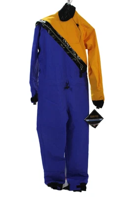 Traje de buceo seco Kokatat para mujer con cremallera a través de Goretex azul cobal mango talla pequeña Foto 1 de 4