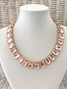 Damenkette Statement Collier Halskette Kurz Blogger Modeschmuck Goldfarben Rose - Bild 1 von 13