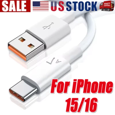 IPhone17/16 Pro Max Plus USB-A Cable Fast Charger Type C Charging Data lot Cord - Image 1 of 4