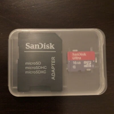 SanDisk 16GB 16G Ultra Micro SD HC Class 10 Memory Card - Image 1 of 3
