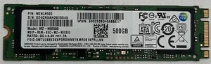 SAMSUNG MZ-N5E500 500GB M.2 SATA SSD HARD DRIVE #86202# - Afbeelding 1 van 2