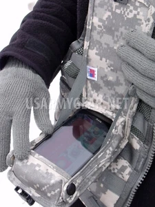 US Army Molle ACU Smart Moblie Cell Phone GPS Case Cover Radio Flip Down Pouch - Picture 1 of 7