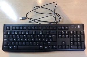 Clavier d'ordinateur logitech K120 noir, AZERTY - Photo 1/3