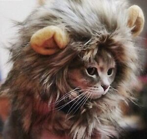 Pet Costume Lion Mane Wig For Dog Cat Party Fancy Dress Up Halloween