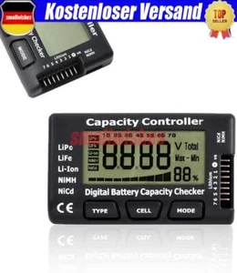 LiPo Tester NiMH Batterie Akku Kapazität Spannung Digital Checker Li-Ion NEU - Bild 1 von 10