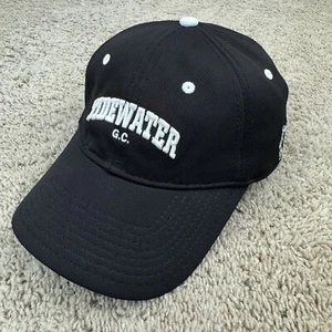 Tidewater Golfschläger Mütze schwarz verstellbar weiß gewölbt Spruch The Game Poly Kappe - Bild 1 von 10
