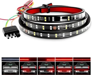 60” 2 RowLED Tailgate Light Strip Red/White for Running / Brake / Turn / Reverse - Picture 1 of 7