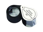 Professional 10X Magnifying Jeweler's Loupe with 18mm Triplet Lens, Chrome