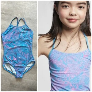 Nike • doodle T-back one piece girls swimsuit - Picture 1 of 9