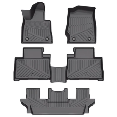 All Weather Floor Mats Liner Carpets For 2020-2024 Lincoln Aviator 6 Passenger - Изображение 1 из 4