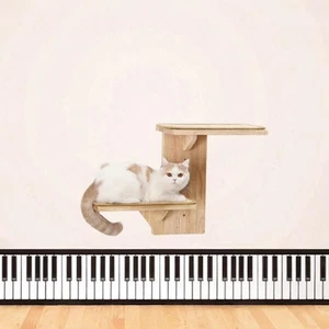 Katzen Wandregal Baumform Holz Katzen Sitzstange - Bild 1 von 7