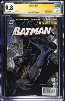 Batman #608 2002 DC Comics CGC 9,8 JSA firmado Jim Lee Hush comienza 007 Foto 1 de 2