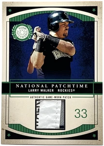 2003 Fleer Patchworks - Larry Walker - GU Laundry Tag Patch /100  Rockies Read - Picture 1 of 2