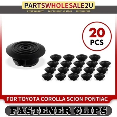 Clips de retención de molduras basculantes de nailon de 20x 22 mm para Toyota Corolla Scion Pontiac Foto 1 de 4