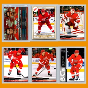 Detroit Red Wings Lot 6 Hockey Cards Upper Deck Gaming Co-Op NM Hockey NHL - Picture 1 of 8