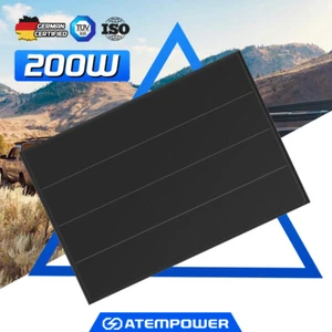 Atem Power 12V 200W Bifacial Solar Panel Kit Mono Shingled Fixed Power Caravan - Picture 1 of 11