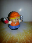 Fisher Price Little People Construction Workers and Cleaner/Worker (two people)