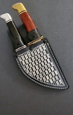 Funda hecha a mano de cuero personalizada, lado a lado. se adapta a buck 119 y 103,  Foto 1 de 4