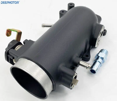 Aluminum Throttle Body Intake 75mm for 1996-2004 Ford Mustang GT 4.6L 96-04 BLK - Image 1 of 4