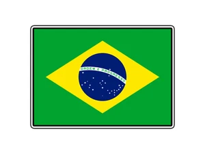 #1161 Brazil Flag World Country Sticker Waterproof Vinyl Decal Die-Cut Car - Picture 1 of 1