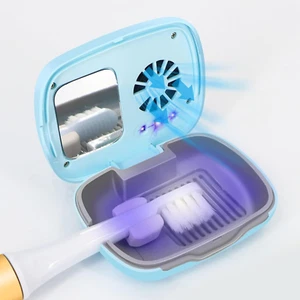 Toothbrush Travel Cover, Toothbrush Travel Case with Air Drying Function, Rechar - Imagen 1 de 6