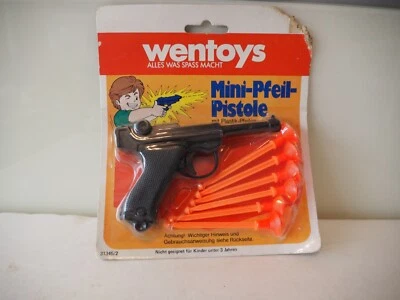 Wentoys / Wicke, Fasching, Western Revolver, Pfeile, Neuwertig - Immagine 1 di 2