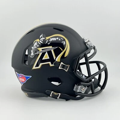 Army Black Knights CUSTOM Concept Matte Black 2006-2014 Mini Football Helmet - Image 1 of 3