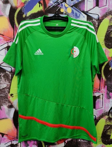 Algeria National Football Team Shirt Soccer Jersey Top Adidas 2015 Mens Size L Cover