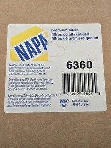 New, NAPA Air Filter 6360, Open Box, Free Shipping  - Picture 1 of 3