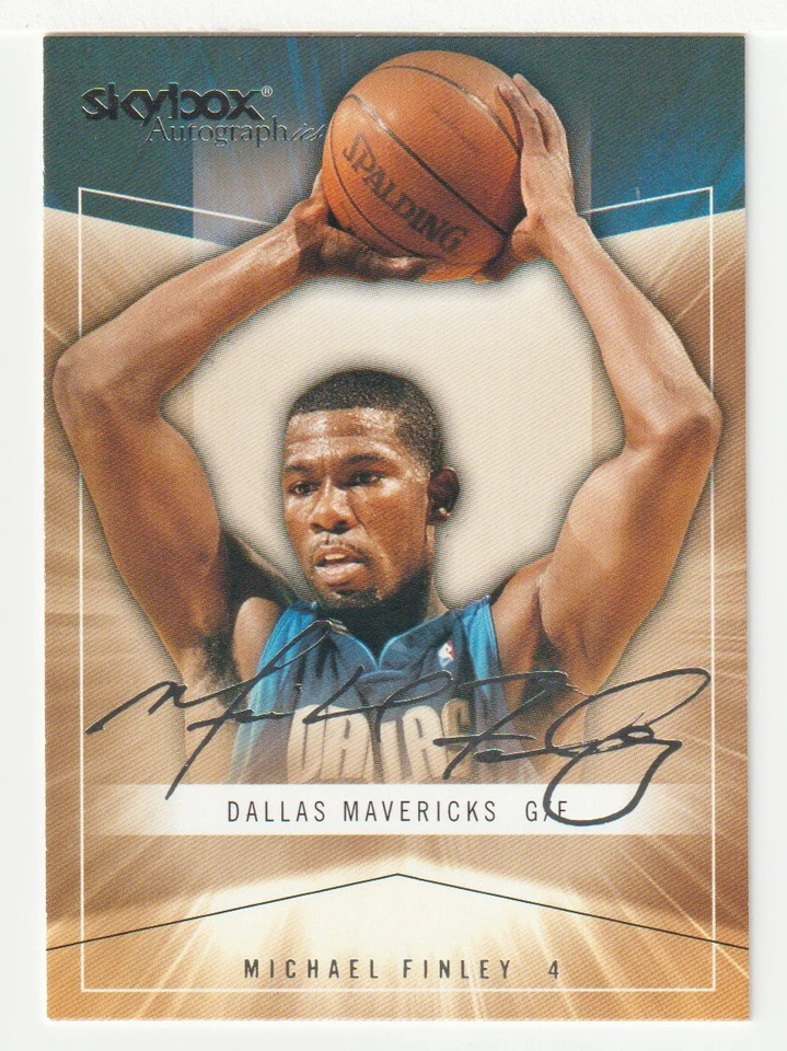 Michael Finley - Dallas (NBA Basketball) 2004-05 Skybox Autographics # 42 Mint - Image 1 of 1