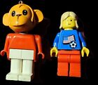 Lego Fabuland  Figure  Monkey Ornament And USA soccer Figure #10 